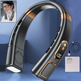 Premium USB Rechargeable Fashion Neck Fan with Digital Display (1 Pc)