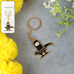 Shivling Trishul Metal Keychain Set (5 Pc Mix Design)