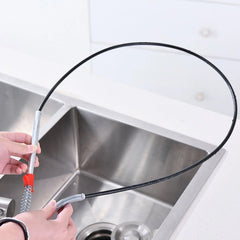 Flexible Spring Drain Cleaning Tool with Hand Grip (1 Pc / 298 Cm)