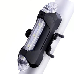 Rechargeable LED Bicycle Front & Rear Safety Light (1 Pc)