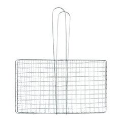 Heavy-Duty Stainless-Steel Barbecue Grill Basket (1 Pc)