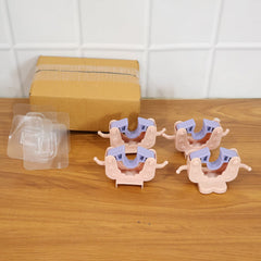 Wall Mounted Broom & Mop Holder Clips (4 Pc Set)