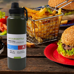 Stainless Steel Double Wall Vacuum-Insulated Drink Water Bottle (800 ML / Mix Color)