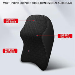 Vehicle headrest neck pain relief pillow