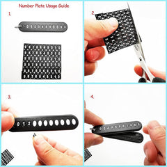 Anti-Lost Keychain with Number Plate – 1 Pc