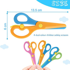 Child-Safe Plastic Safety Scissors for Kids (1 Pc)