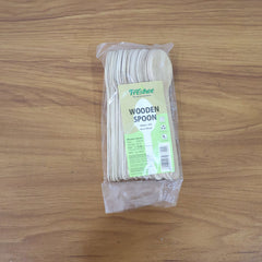 160mm Wooden Spoon – 30 Pcs Pack