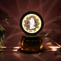 Radhe Krishna Crystal Ball Night Light – 1 Pc