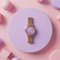 Elegant Ladies Wrist Watch with Stylish Dial and Premium Gift Box