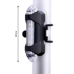 Rechargeable LED Bicycle Front & Rear Safety Light (1 Pc)