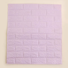 Wallpaper 3D Foam Wallpaper Sticker Panels (70 x 76 Cm / 1 Pc)