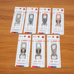 Premium Heavy-Duty Metal Keychain with Carabiner Clip (1 Pc / Assorted Design)
