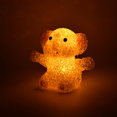 Cartoon Shape Crystal LED Night Light Lamp – Glowing Animal Decorative Light (1 Pc)