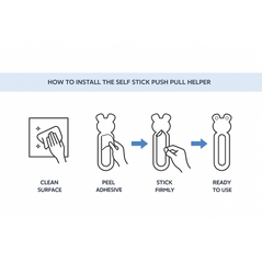 Self Stick Push Pull Helper (2 Pc)