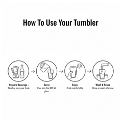 Supermom Transparent Smoothy Glass Set (Approx 300ML / 6 Pc)