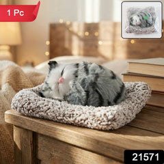 Cute car dashboard cat