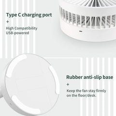 Silent table top fan