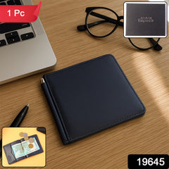 Men’s slim bi-fold wallet packed in premium gift box