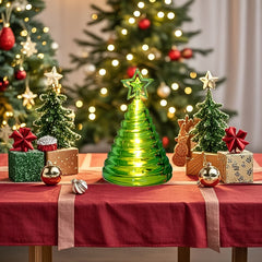 Premium LED Spiral Christmas Tree Decorative Night Lamp Set