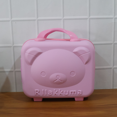 3-Digit Number Lock Kids Bear-Shaped Hard Shell Storage Carry Case with Handle