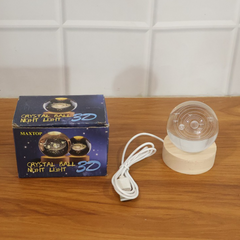 3D Crystal Ball Night Lamp (1 PC)
