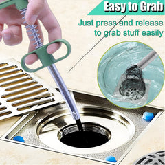 Flexible Spring Drain Cleaning Tool with Hand Grip (1 Pc / 89 Cm)
