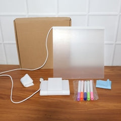 LED Acrylic Writing Board with USB Power (1 Set)