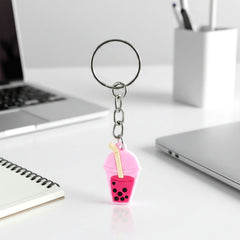 Cute Bubble Tea Cartoon Keychain (1 Pc)