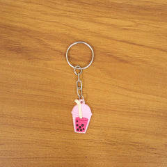 Cute Bubble Tea Cartoon Keychain (1 Pc)