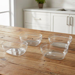 Transparent Multipurpose Serving Bowl Set (4 Pc Set)