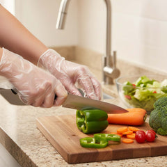 Disposable Clear Gloves, 50 Pc Pack
