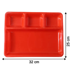 32 × 25 Cm Multipurpose Compartment Serving Tray (1 Pc)