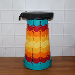 Collapsible Stool with Handle for Portable Seating (44x25.5 cm)