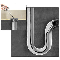Flexible Spring Drain Cleaning Tool with Hand Grip (1 Pc / 156 Cm)