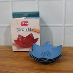 Supermom 3-Piece Lotus Blossom Design Soap Holder Set
