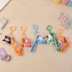 Cute Cartoon Character Bag Charm Keychain (1 Pc, Mix Design)
