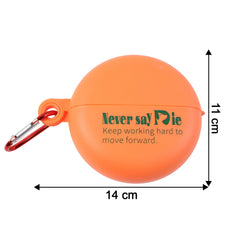 Plastic Round Multi-Purpose Empty Storage Box with Keychain (1 Pc)