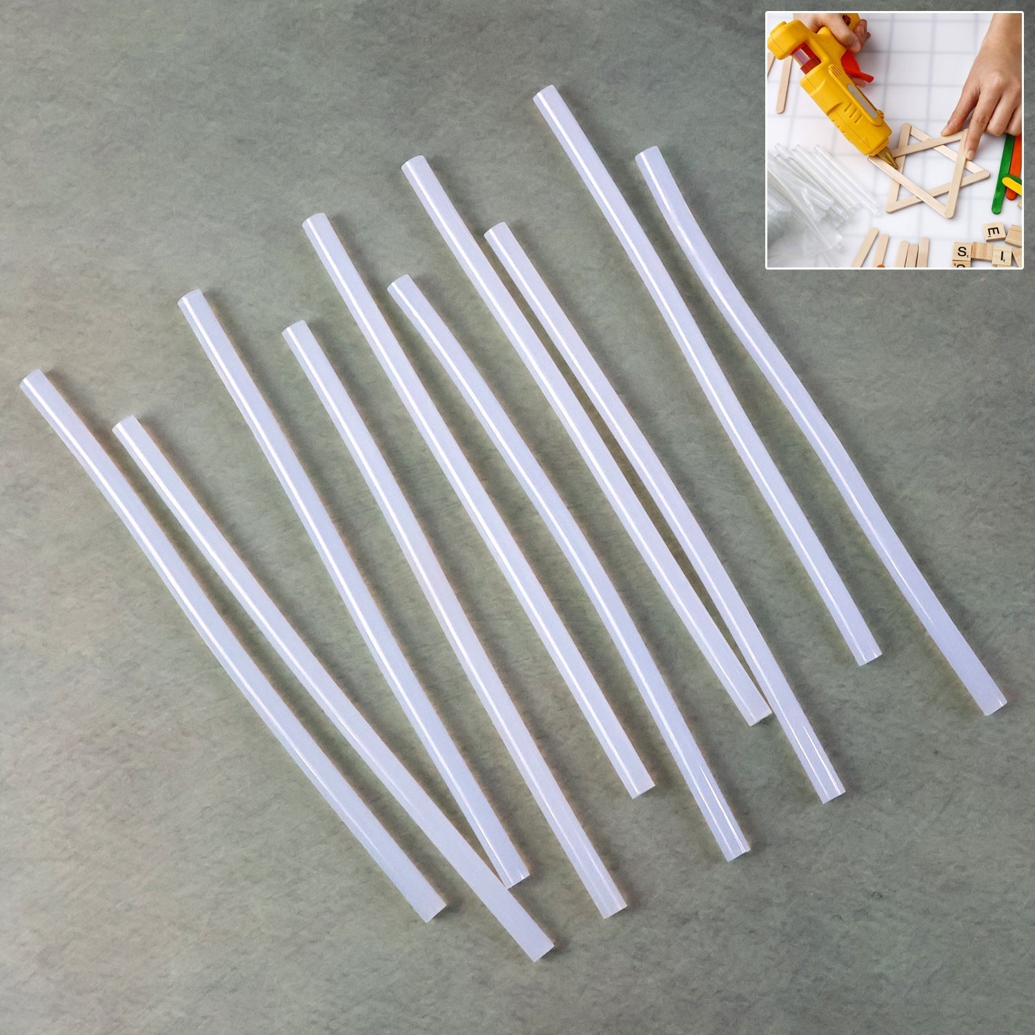 Transparent hot melt glue sticks