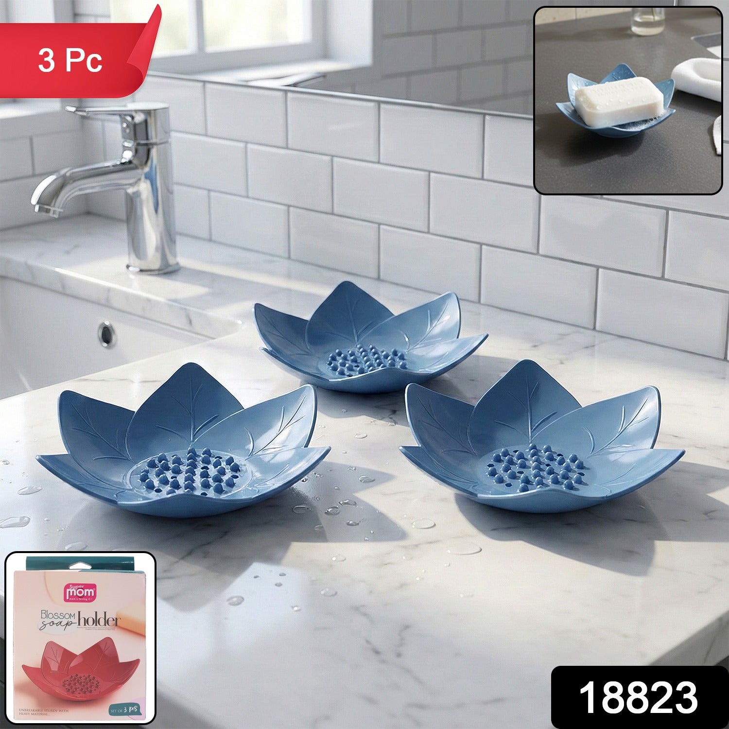 Decorative Soap Holder Tray Set 