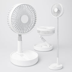 Telescopic Foldable Electric Desktop Fan – Adjustable & Portable