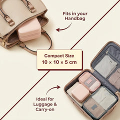 Mini PU Leather jewellery Box for Travel & Storage