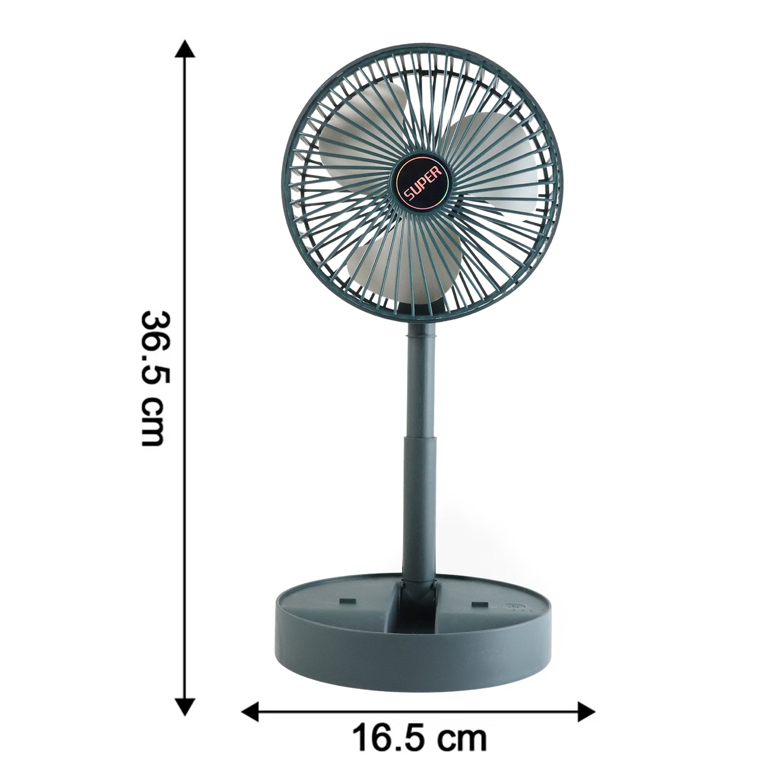 Small rechargeable desk fan
